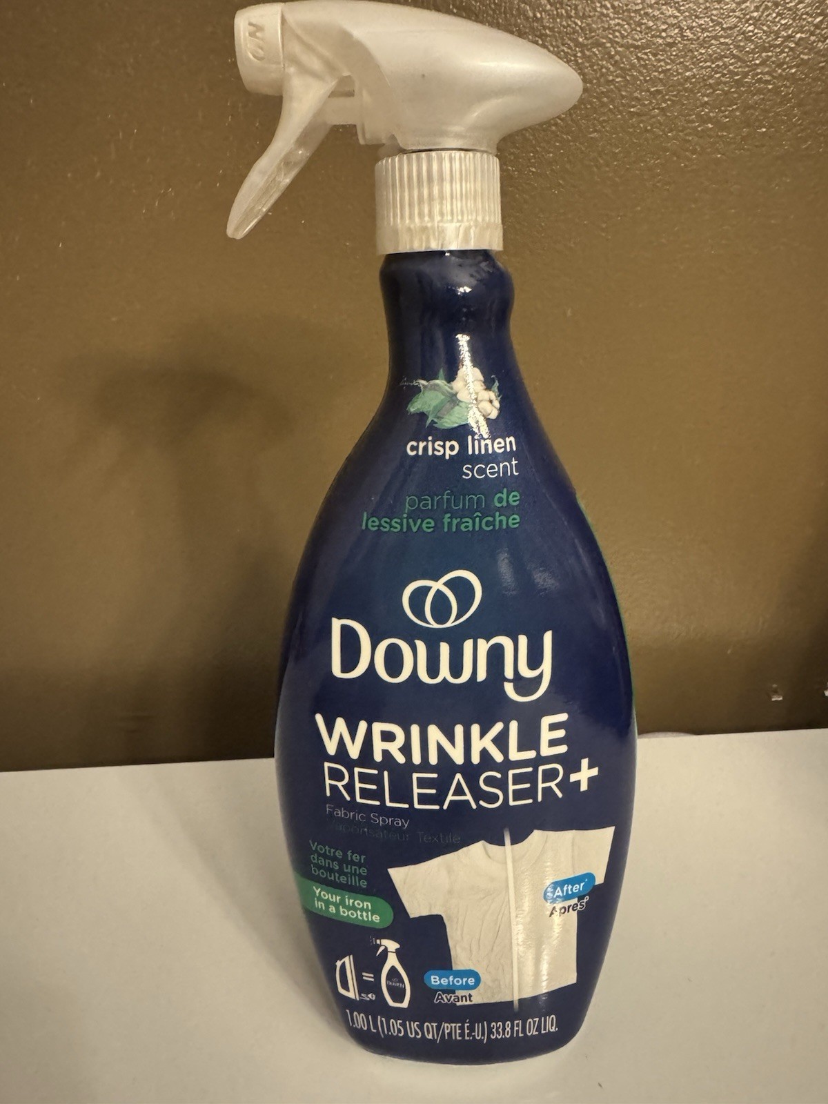 Downy Wrinkle Releaser Spray, Removes Wrinkles, Crisp Linen Scent Brand New