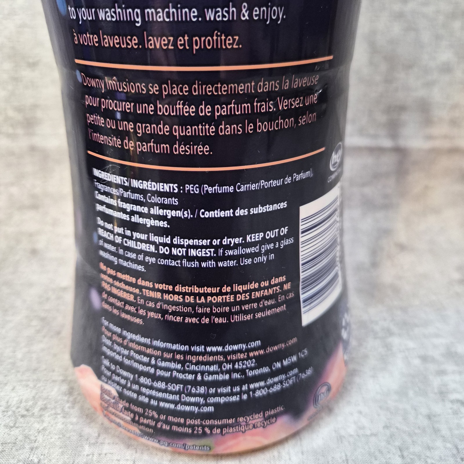 Downy Infusions Bliss SPARKLING AMBER ROSE In Wash Scent Booster Beads 24 oz