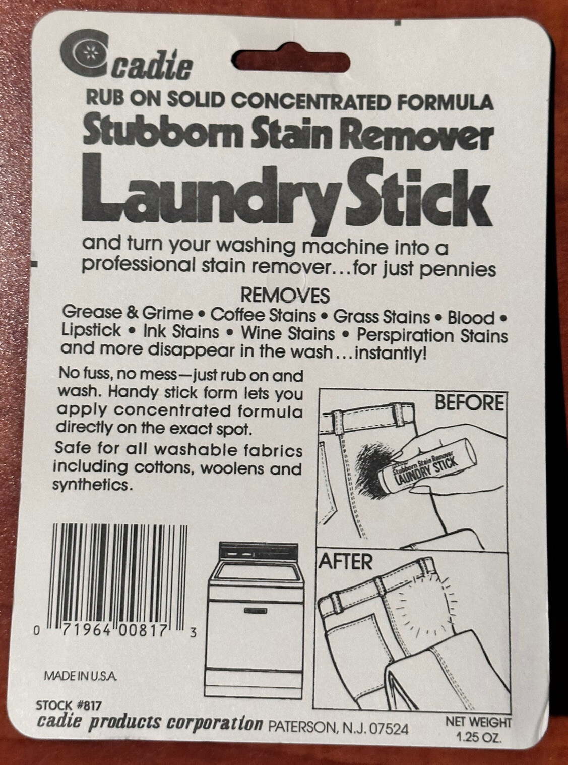 Laundry Stain Remover Stick by Cadie