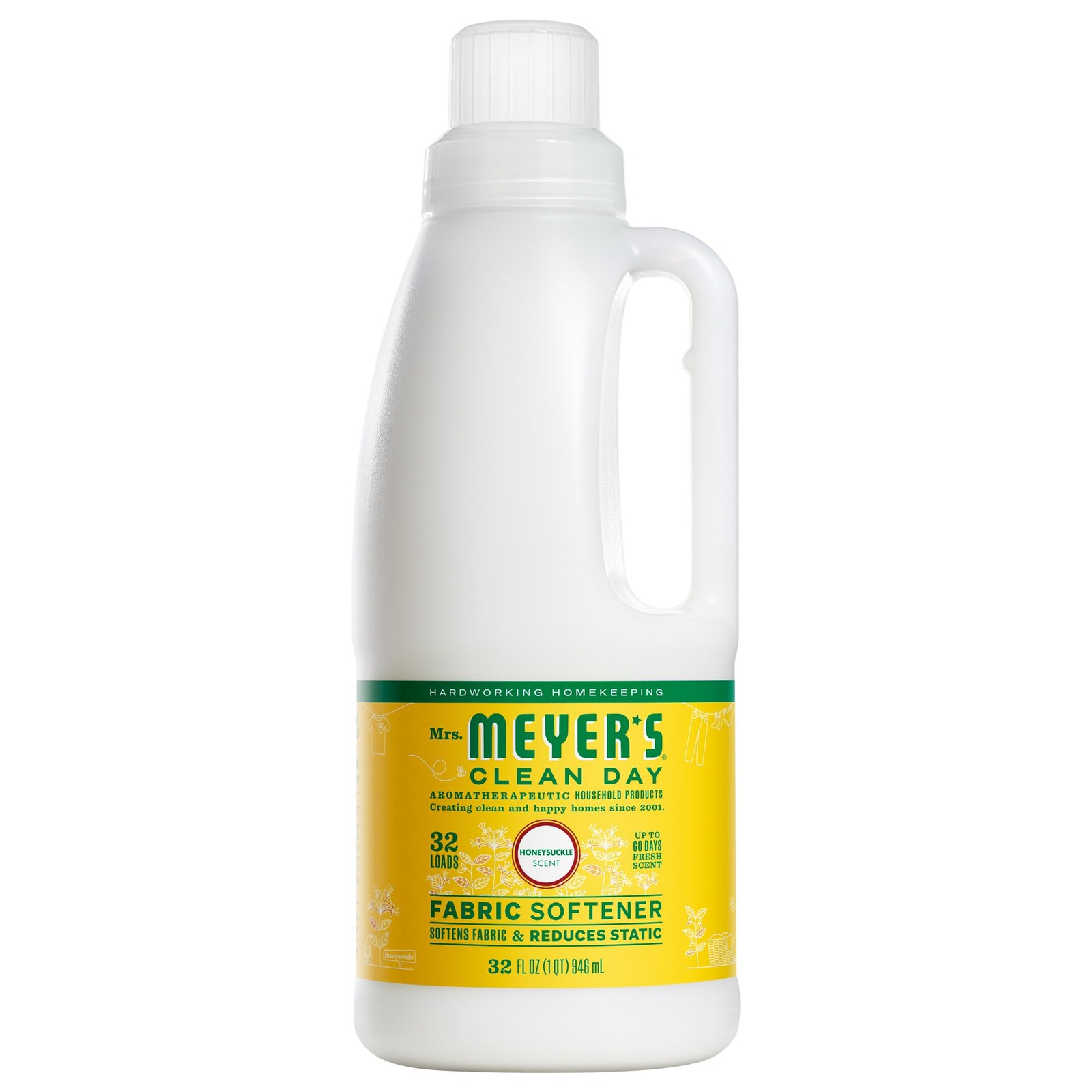 CLEAN DAY Liquid Fabric Softener, Infused with Essential Oils, Paraben Free, …