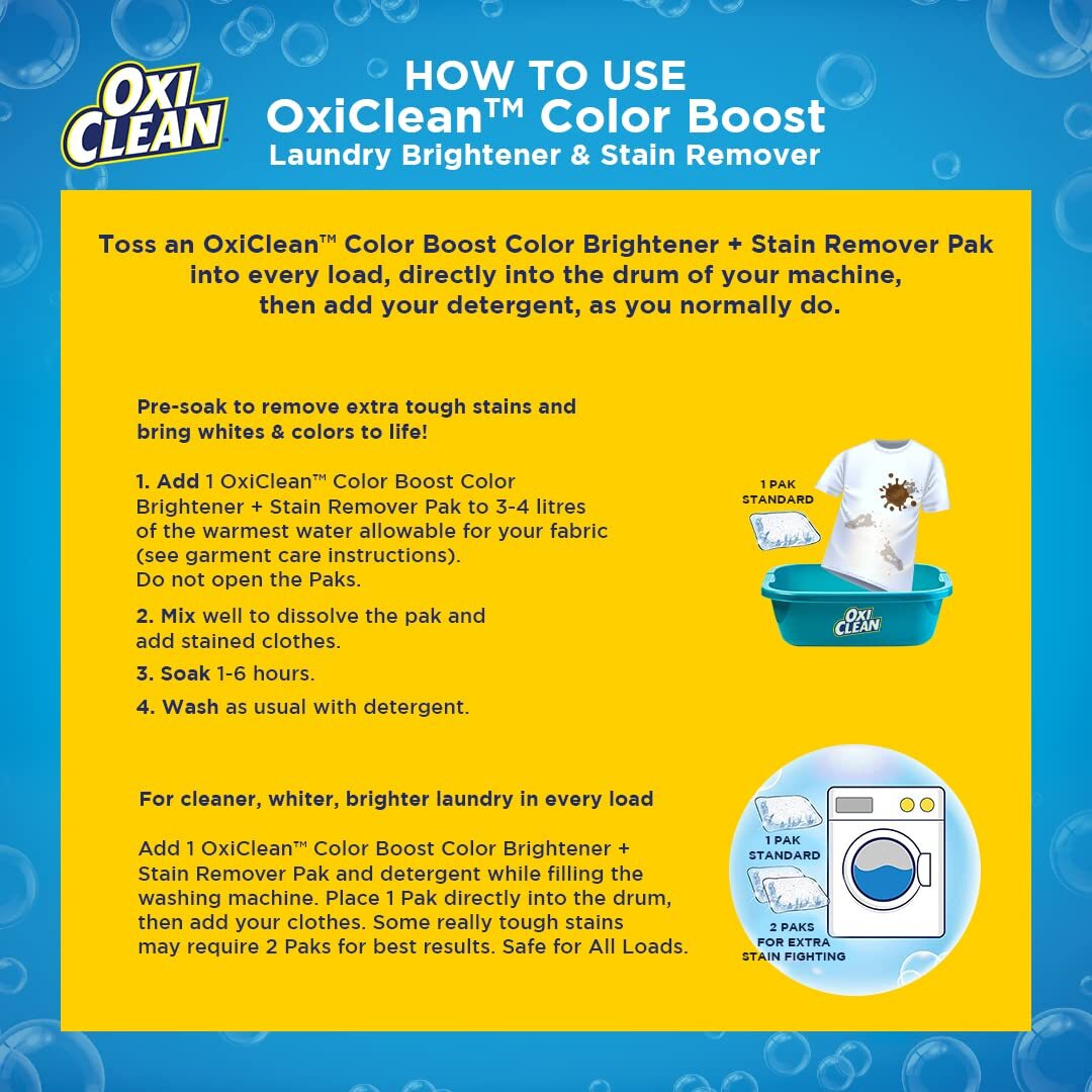 OxiClean MaxForce Power Packs 10 Count 4 in 1 Stain Fighting for Brighter Whites