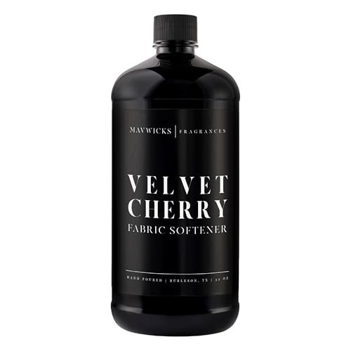 Luxury Scented Fabric Softener 32 Oz – Velvet Cherry, Reduces Static, Safe for A