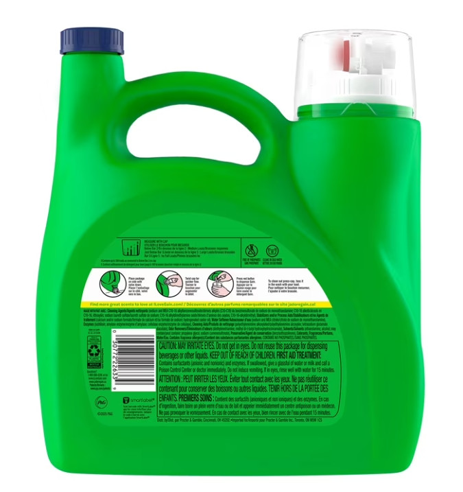 (2pack) Gain HE Liquid Laundry Detergent Moonlight Breeze 132 fl oz 100 Loads
