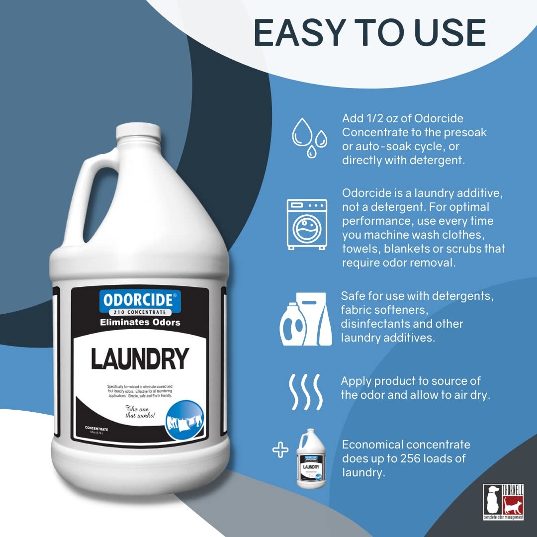 Odorcide – 1 Gallon Concentrated Laundry Odor 128 Fl Oz (Pack of 1)