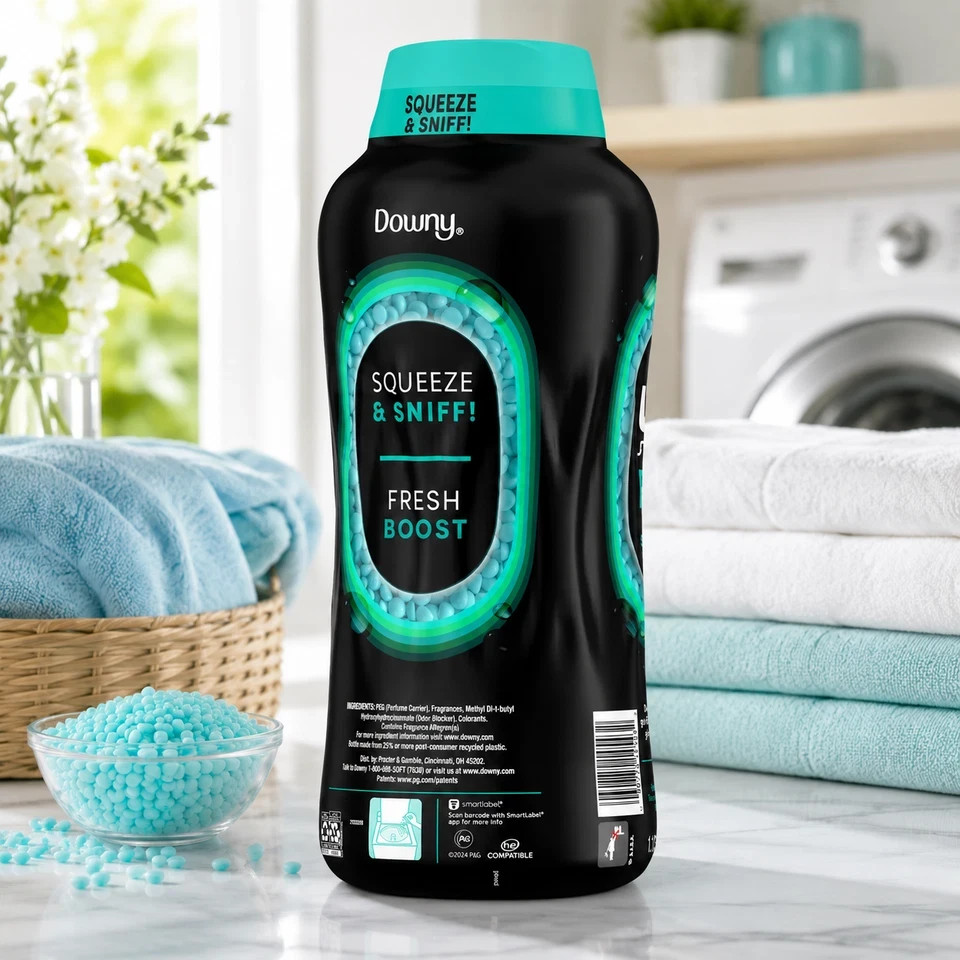 Downy Unstopables In-Wash Scent Booster Beads, Fresh (39.9 oz)