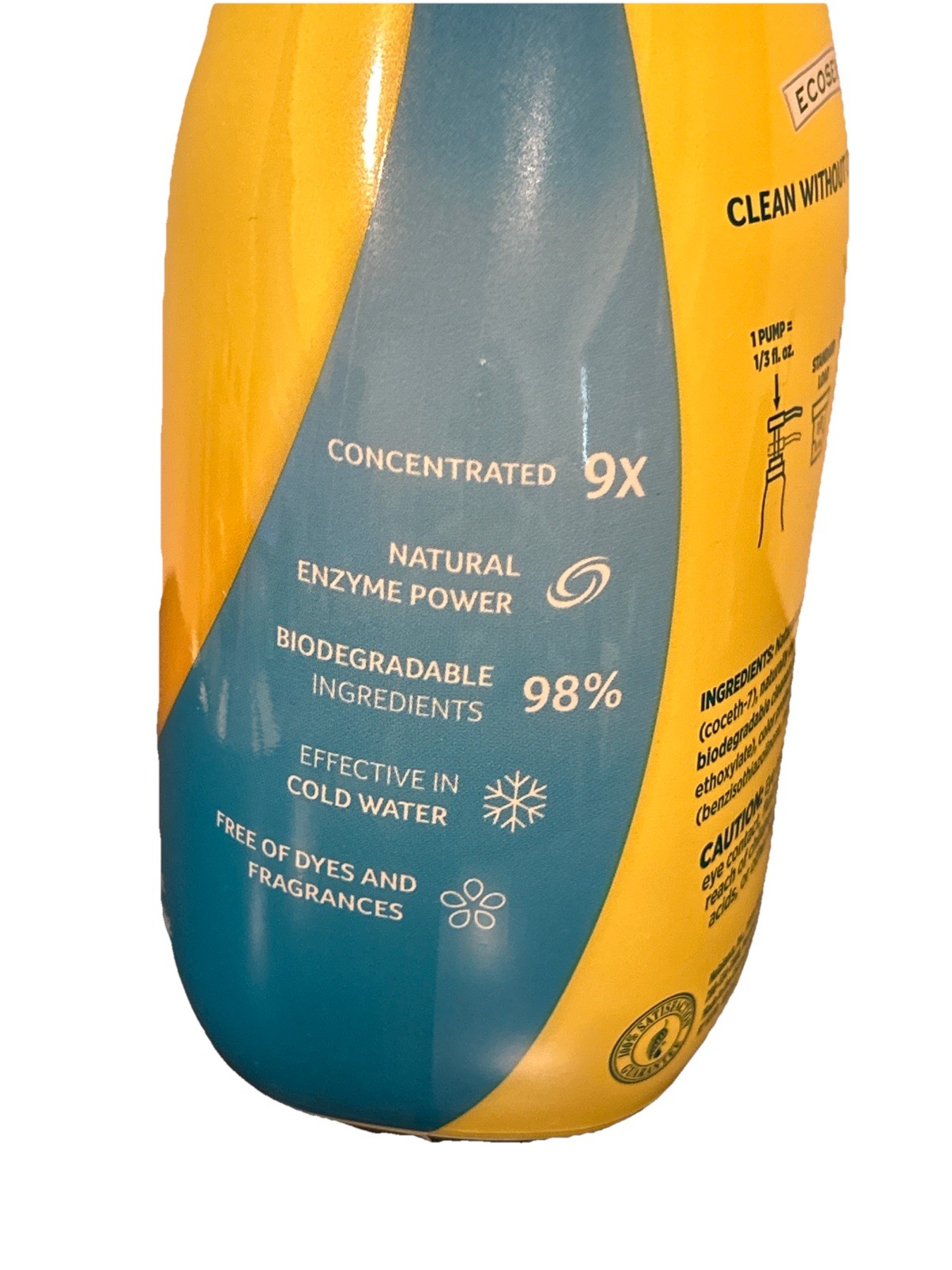 Ecosense Mela Brite Color Booster 9x Laundry Detergent Scent-Free 32 Oz