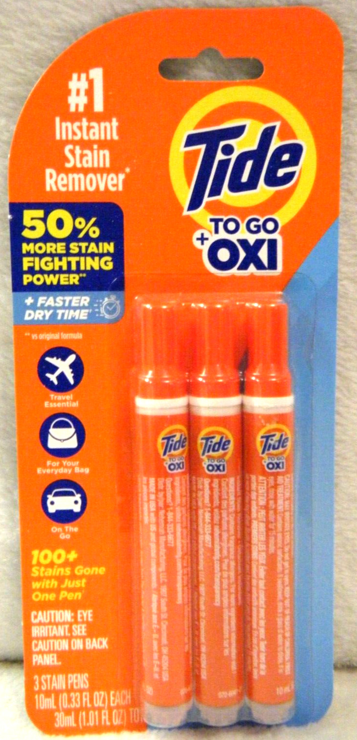 Tide To Go Instant Stain Remover Pen, 3 ct 30ml ***SHIPS FREE FAST***