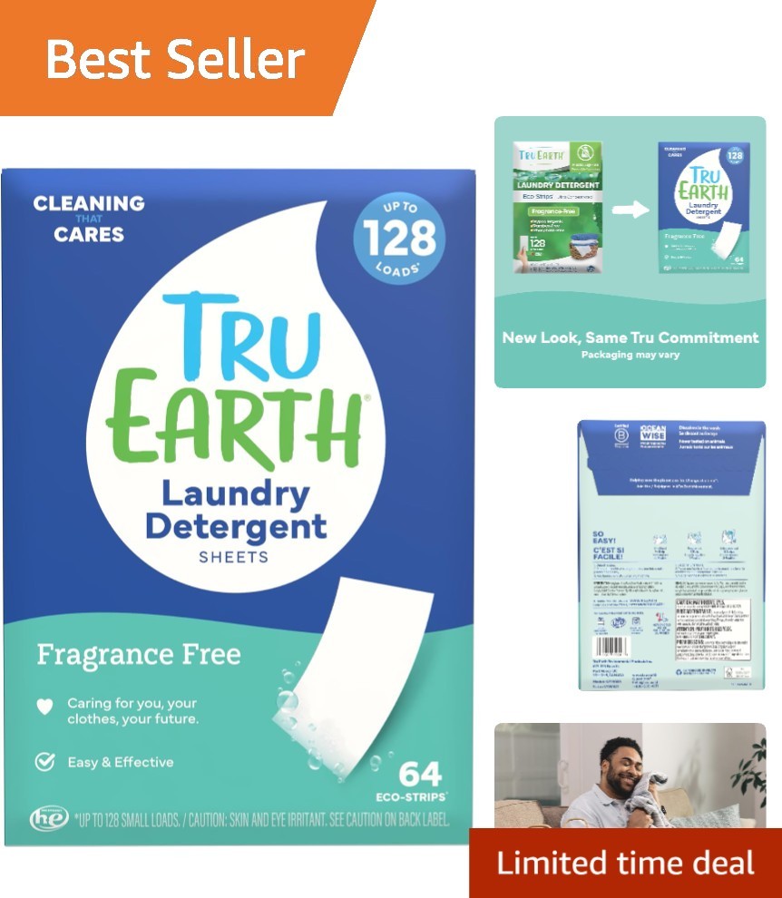 Eco-Friendly Compact Laundry Detergent Sheets – Hypoallergenic & Travel-Ready