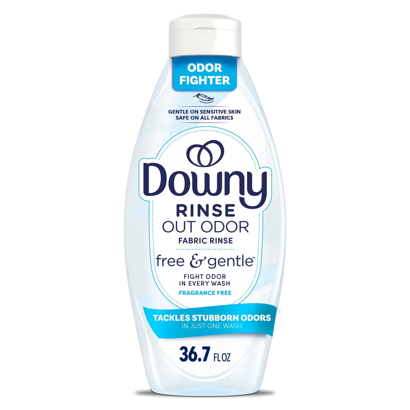 3PK Downy Free & Gentle Fabric Rinse Odor Remover Scent Free, 36.7 oz, Dye Free