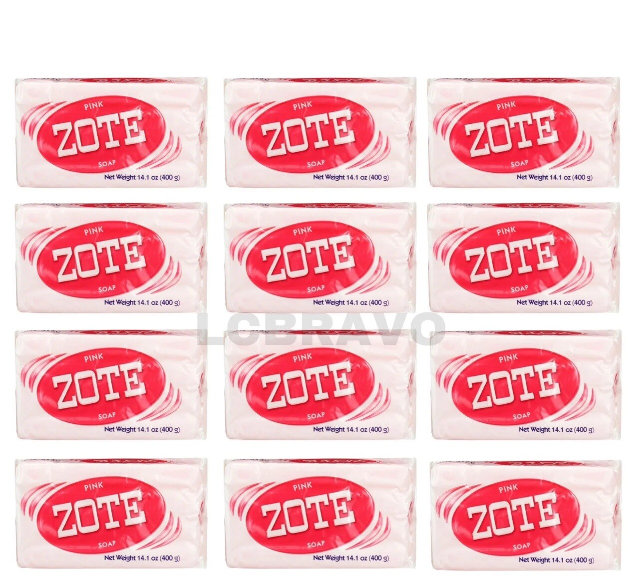 12x Zote Pink Soap Bars 14.1oz Hand Wash Soap for Stains 400g Large Zote Soap