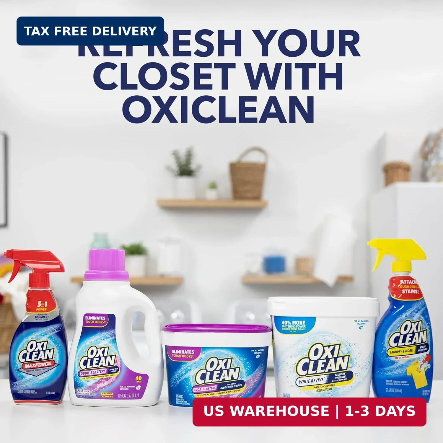 OxiClean Odor Blasters Versatile Odor and Laundry Stain Remover Powder, 5 lb