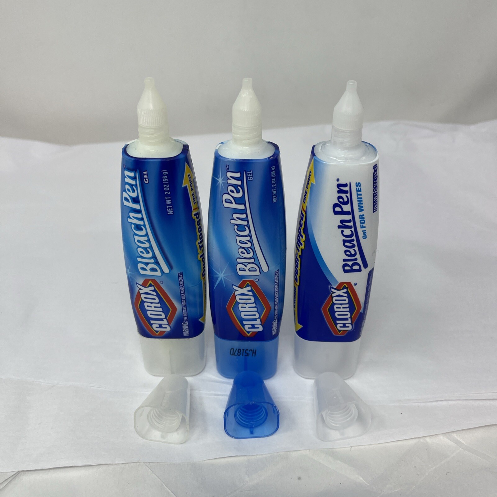 Clorox Bleach Pen Gel Dual Tipped Lot of 3 Used