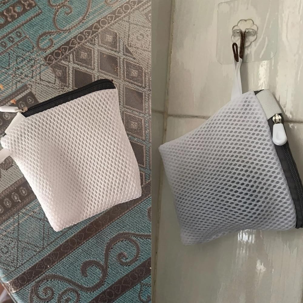 2 Pack In-Wash Scent Booster Beads Laundry Bag with Zipper Laundry Detergent