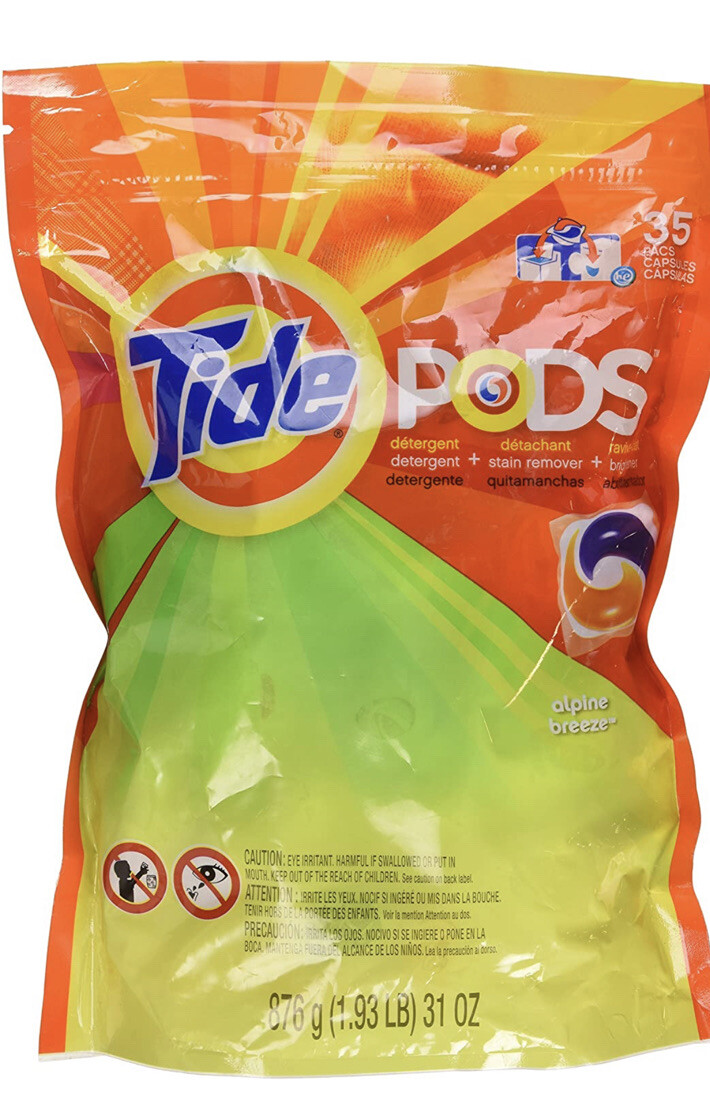 Lot of 2 Tide PODS Alpine Breeze, 2×35, Total 70 Detergent Pacs. Rare HTF