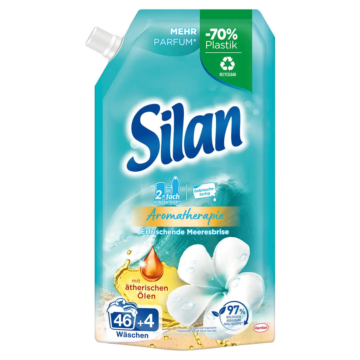 SILAN fabric softener SEA BREEZE Refill bag 594ml/50 loads– FREE SHIPPING