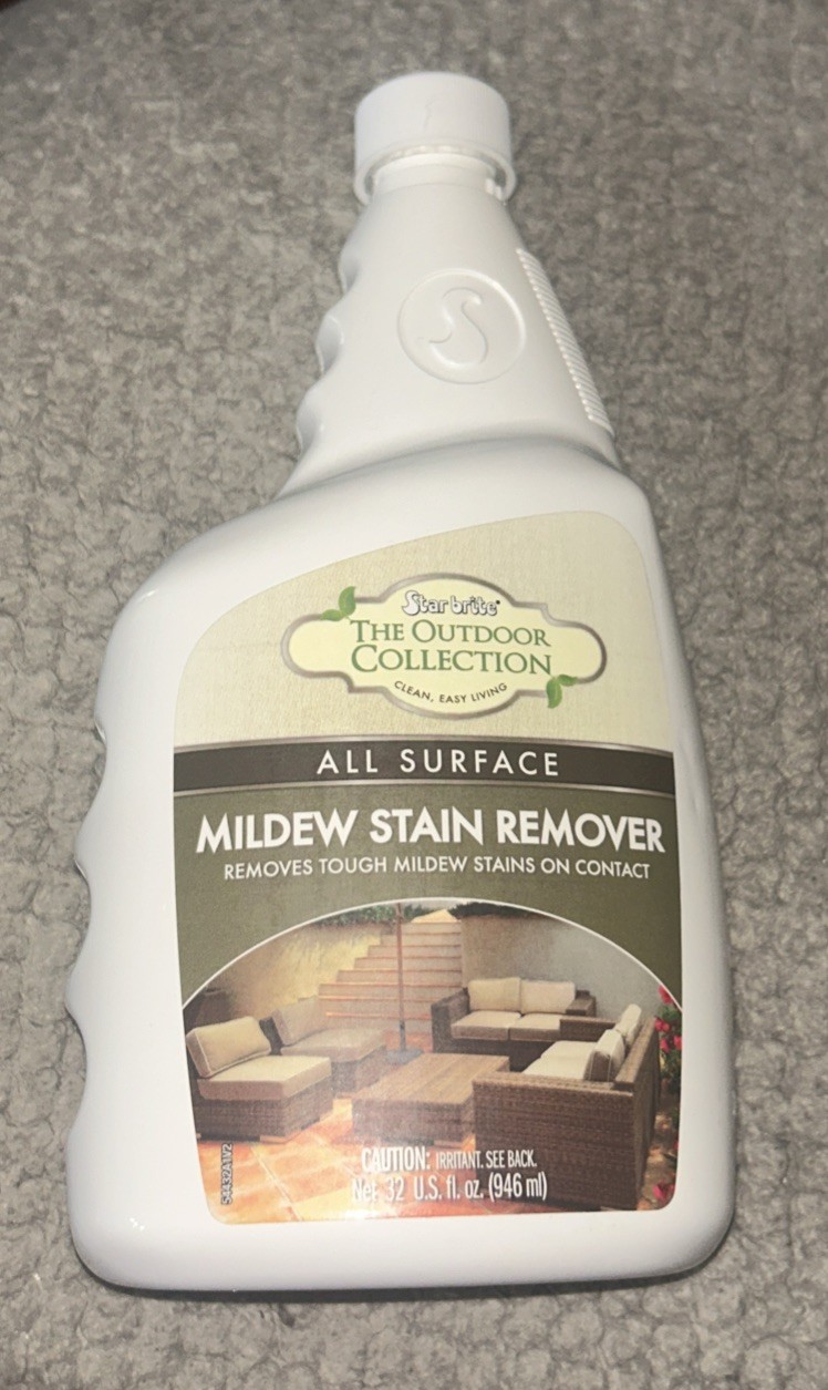 Star Britte ~ Mildew Stain Remover ~ 32oz Outdoor Upholstery & Fabric ~ Sealed