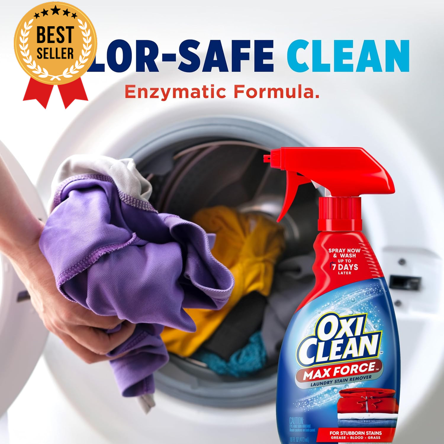 OxiClean MaxForce Stain Remover Spray, 12Oz, 3-Pack, Laundry Stain Cleaner