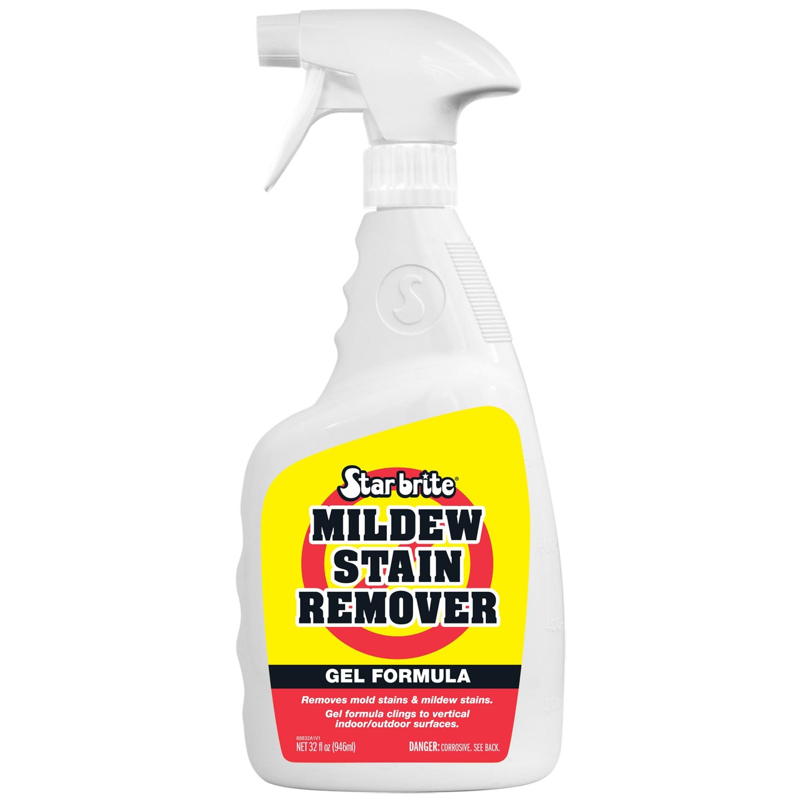 STAR BRITE Mildew Stain Remover Gel Formula for Boats, 32 Fl Oz (Pack of 1)