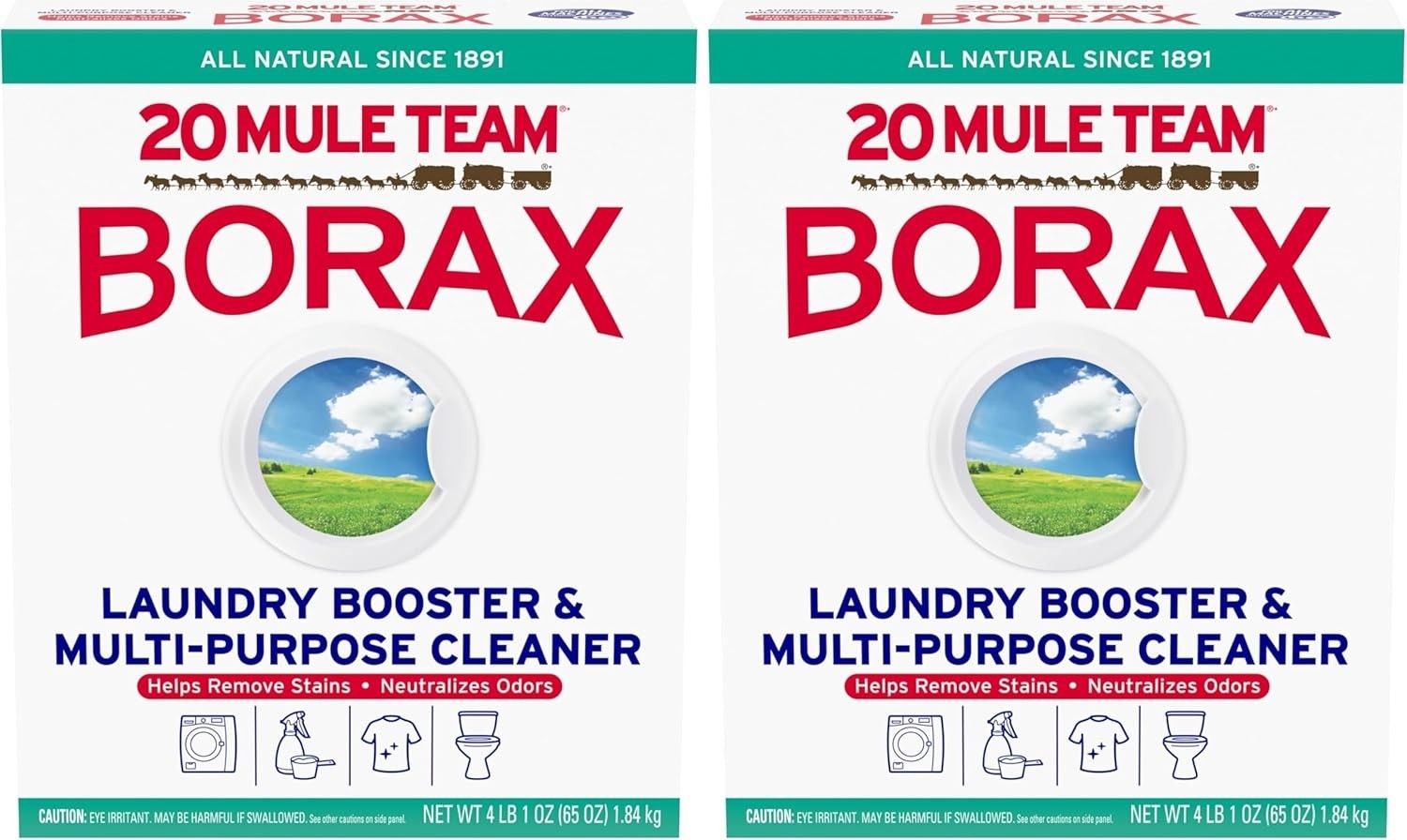 ( 2-Pack ) 20 Mule Team Detergent Booster – 65oz.