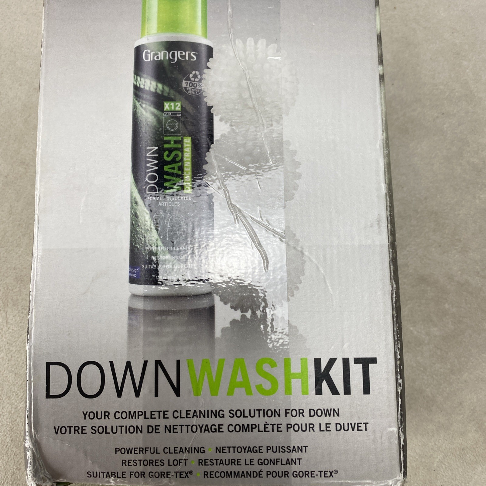 Grangers Down Wash Kit 10 fl oz (300ml) Concentrated Technical Cleaner for Down