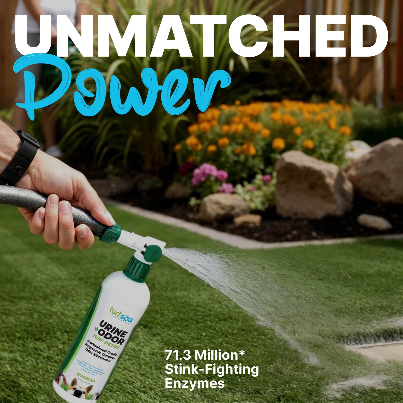 TurfSpa Urine & Odor Turf Detox 32oz Mango Enzyme Cleaner Pet Odor Eliminator