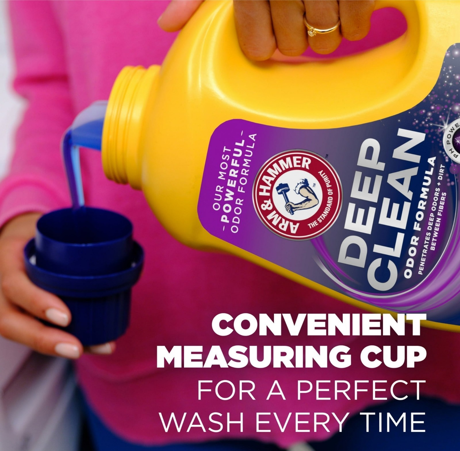 ARM & HAMMER Deep Clean Odor Control Liquid Laundry Detergent 102oz 68 Loads
