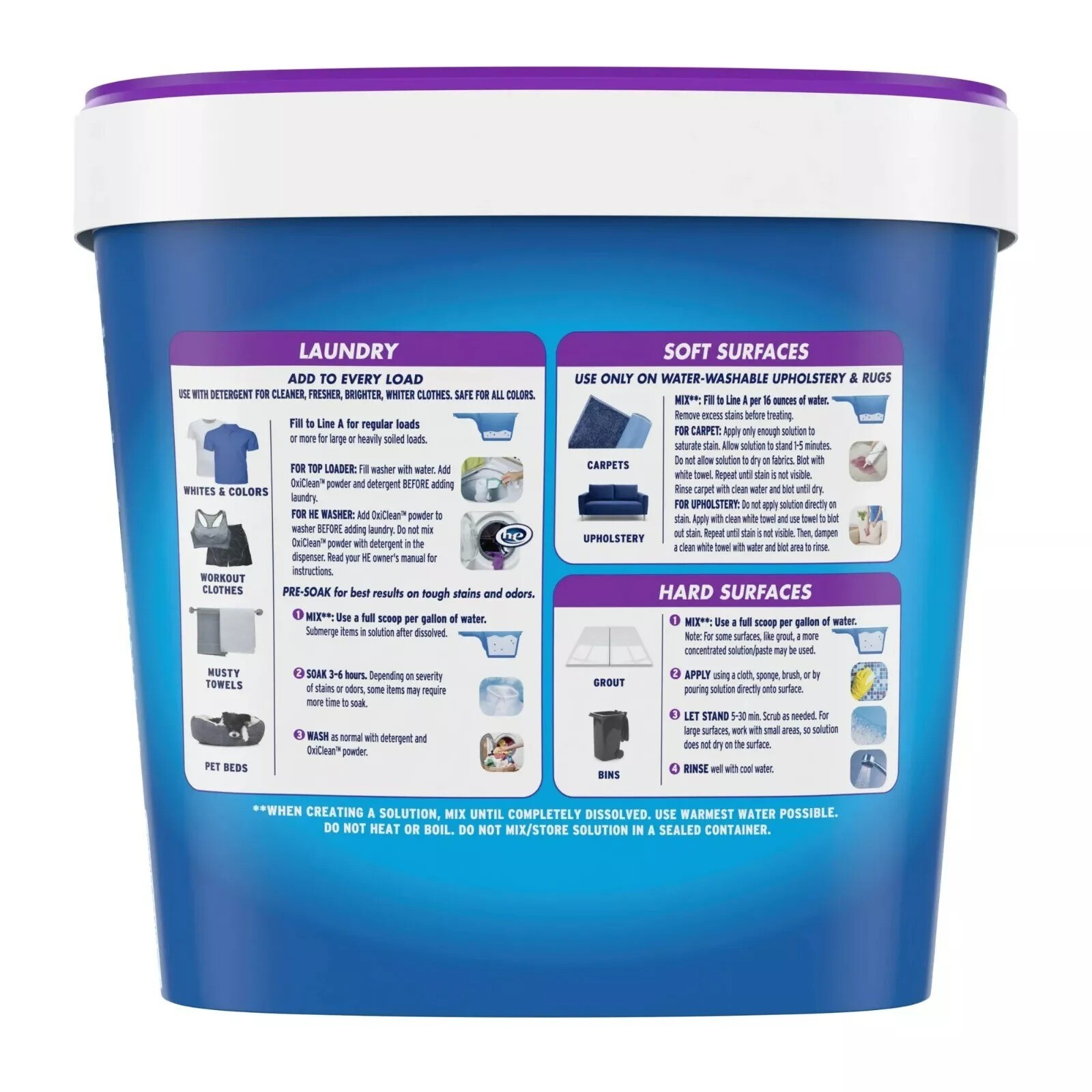 5lb. Oxiclean Laundry Odor Blasters Versatile Odor & Stain Remover Powder