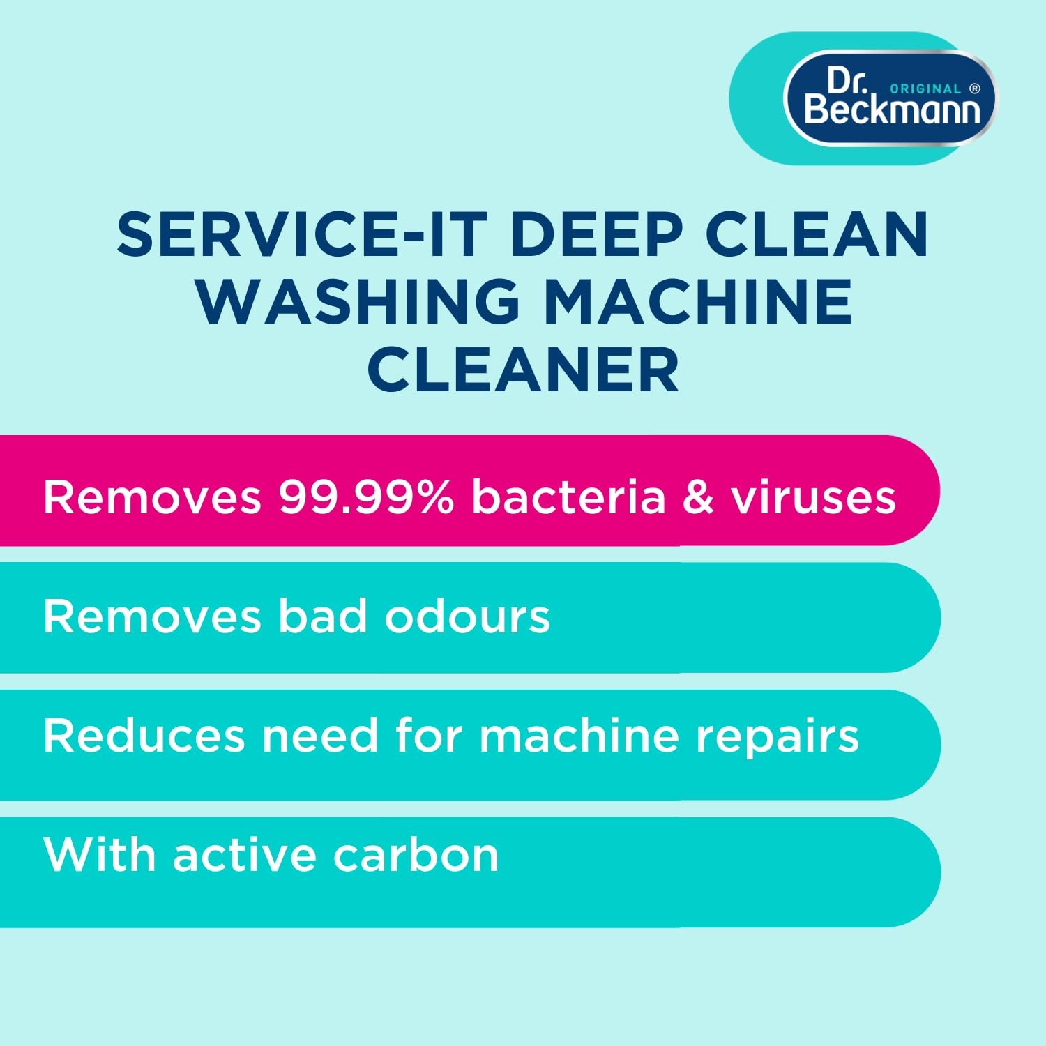Dr.Beckmann Service-it Deep Clean Washing 8.81 Ounce (Pack of 1), White