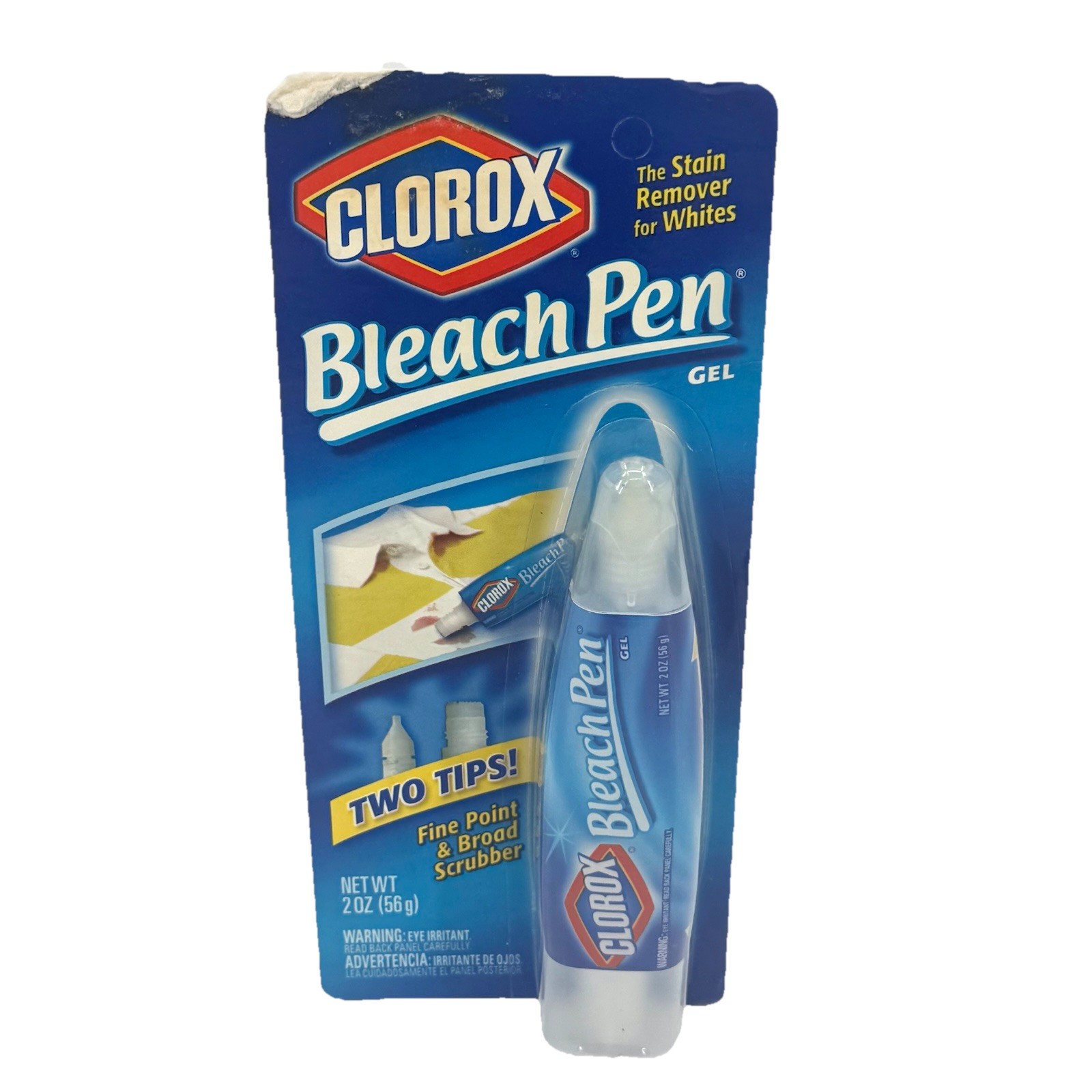 Clorox Bleach Pen Gel featuring Dual Tips 2 oz New Sealed NOS DISCONTINUED