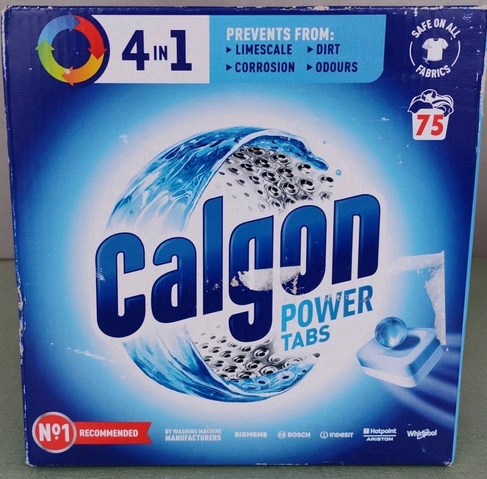 Calgon 4 in 1 Water Softener Tablets 75 Count Limescale Odor Protection
