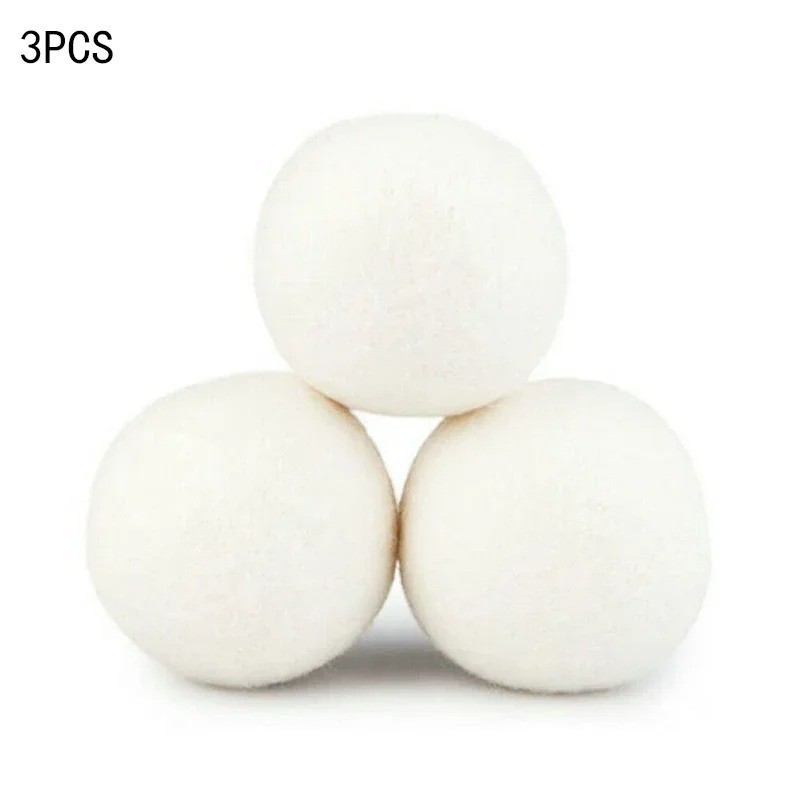 Wool Dryer Balls Reusable Laundry Softener Anti Static Clothes Drying Balls