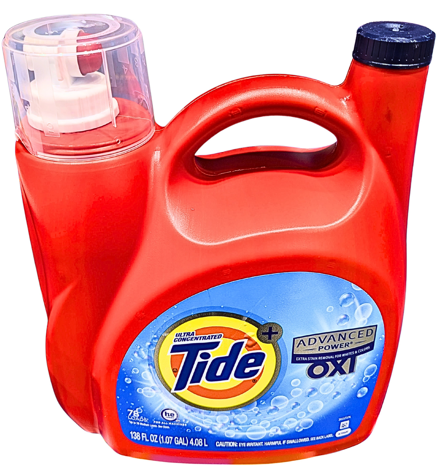 Tide Plus Advanced Power with Oxi Liquid Laundry Detergent Original 78 Loads
