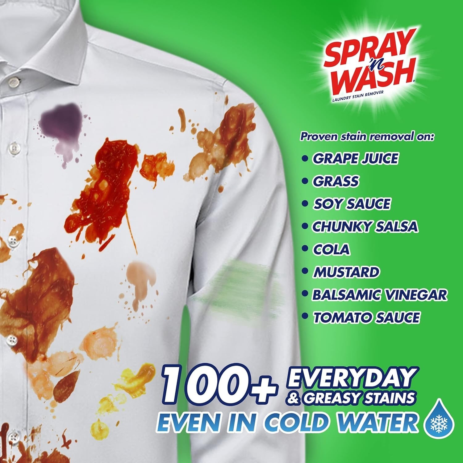 Spray ‘N Wash Max Laundry Strain Remover 16 oz, Packaging may vary