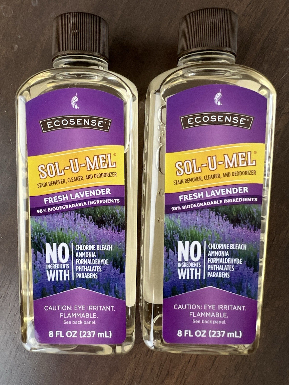 Melaleuca Ecosense Sol-U-Mel Lavender Stain Remover Concentrate 8 oz – 2 Pack