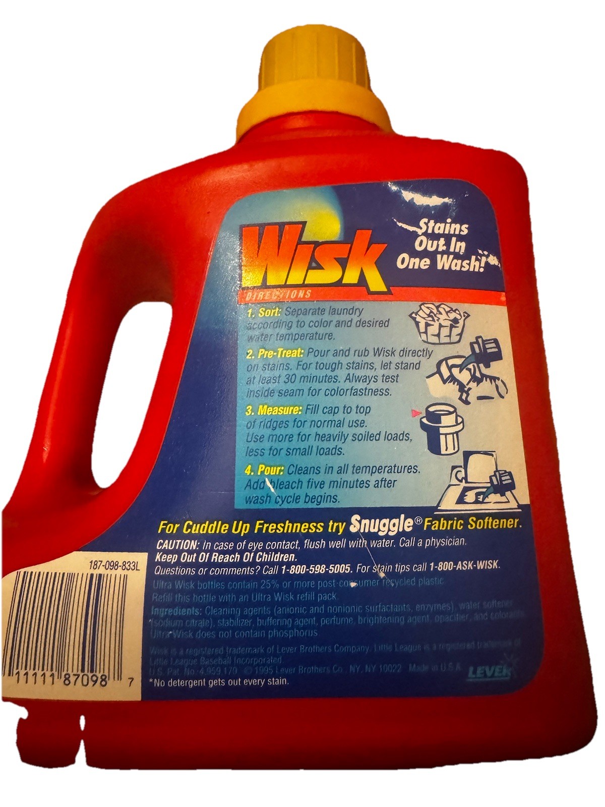 wisk laundry detergent ultra concentrated 100 oz whole wash stain fighter