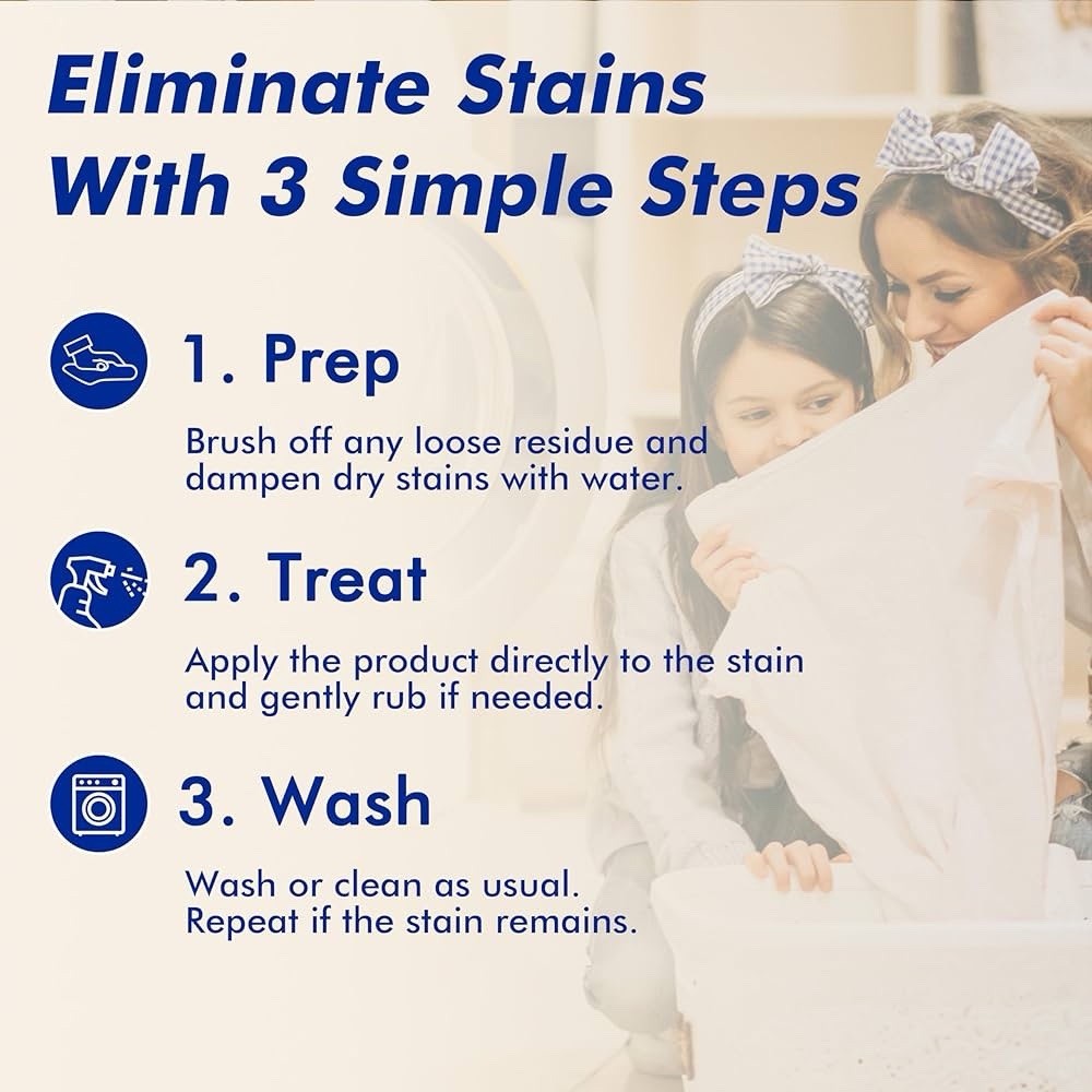2 New England Stories Stain Remover Spray | Gentle Yet Effective for Baby Stains