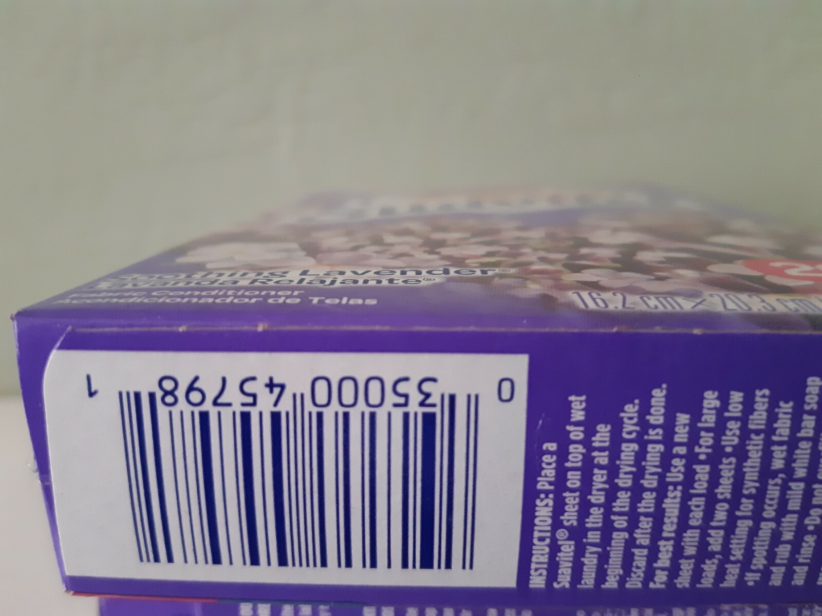 Suavitel Soothing Lavendar Dryer Sheets ( 18 sheets )(Lot Of 3).=54Sheets