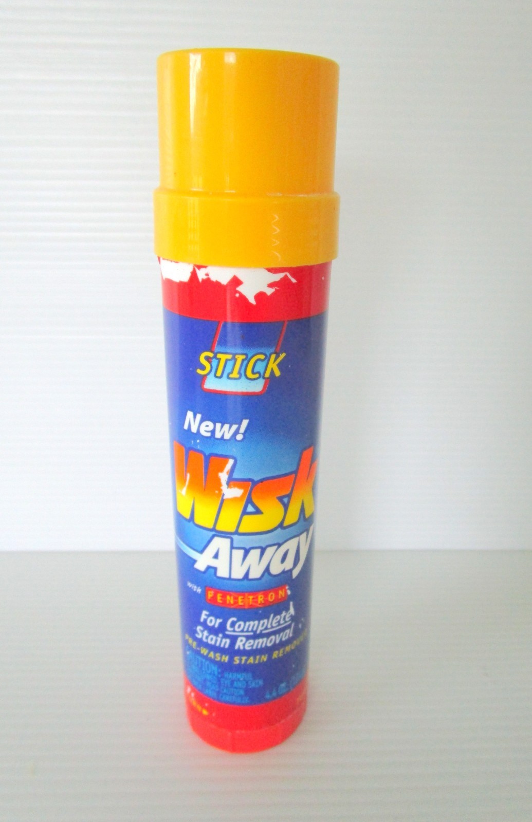 Wisk Away Pre-Wash Stain Remover Stick 4.4 oz Penetron Vintage Formula Twist Up