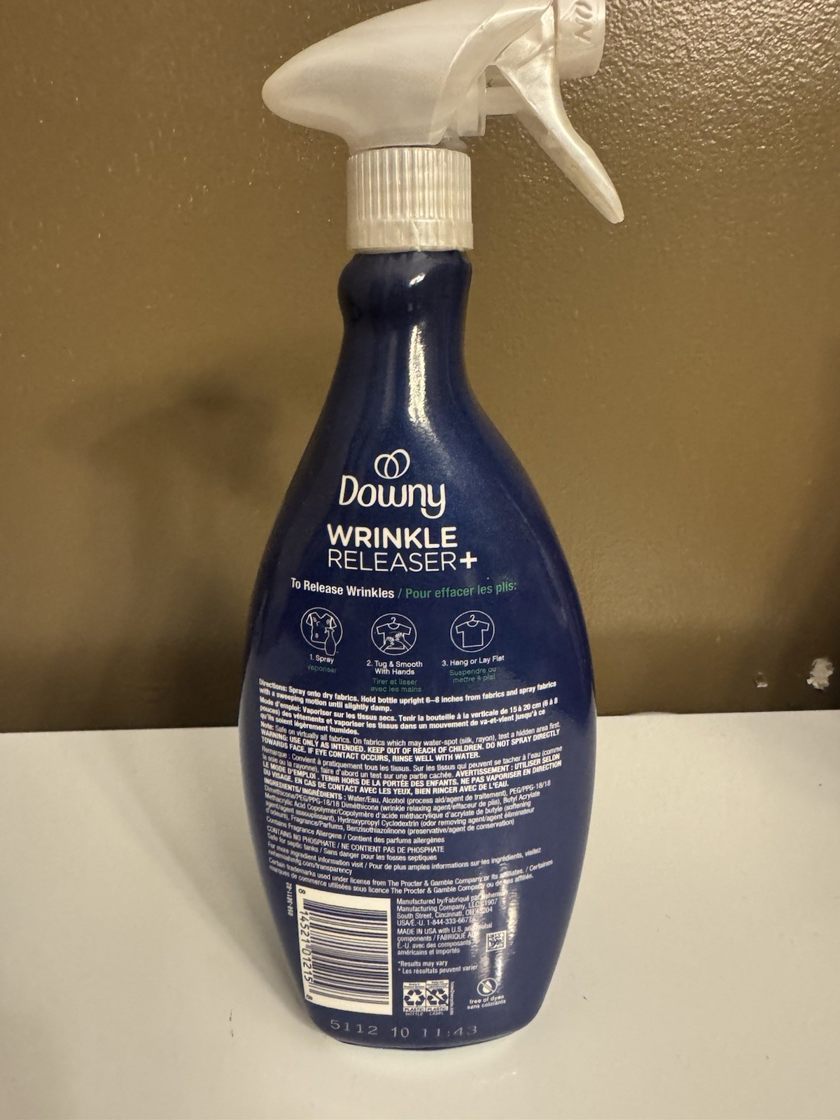 Downy Wrinkle Releaser Spray, Removes Wrinkles, Crisp Linen Scent Brand New
