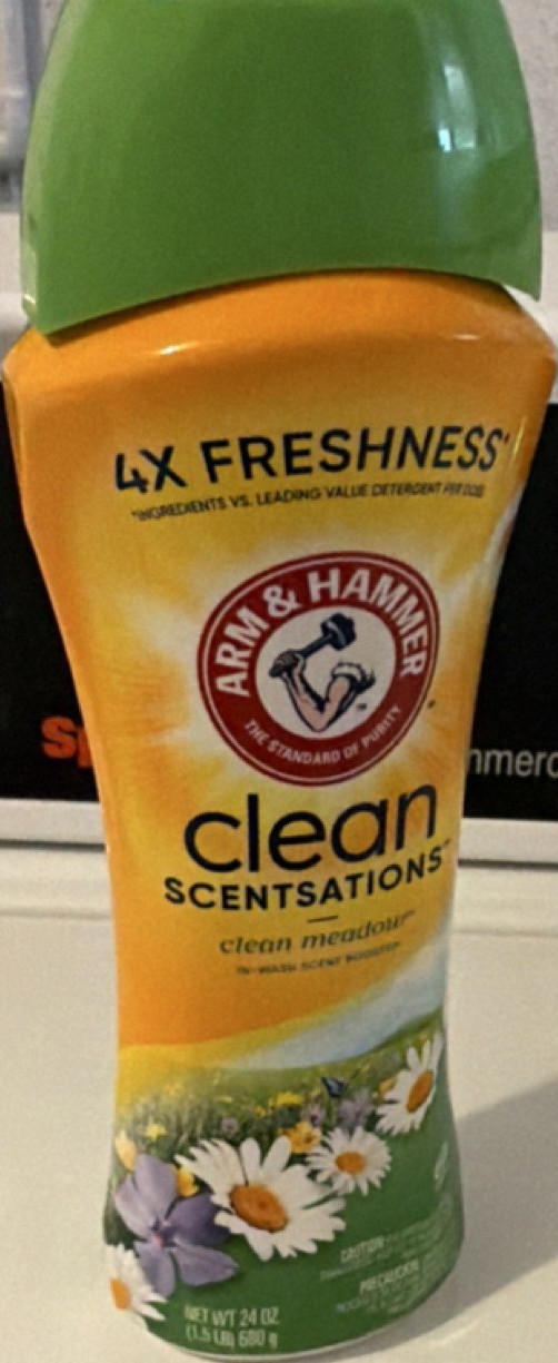 Arm & Hammer Clean Scentsations Clean Meadow Liquid Detergent 24 oz 4X Freshness