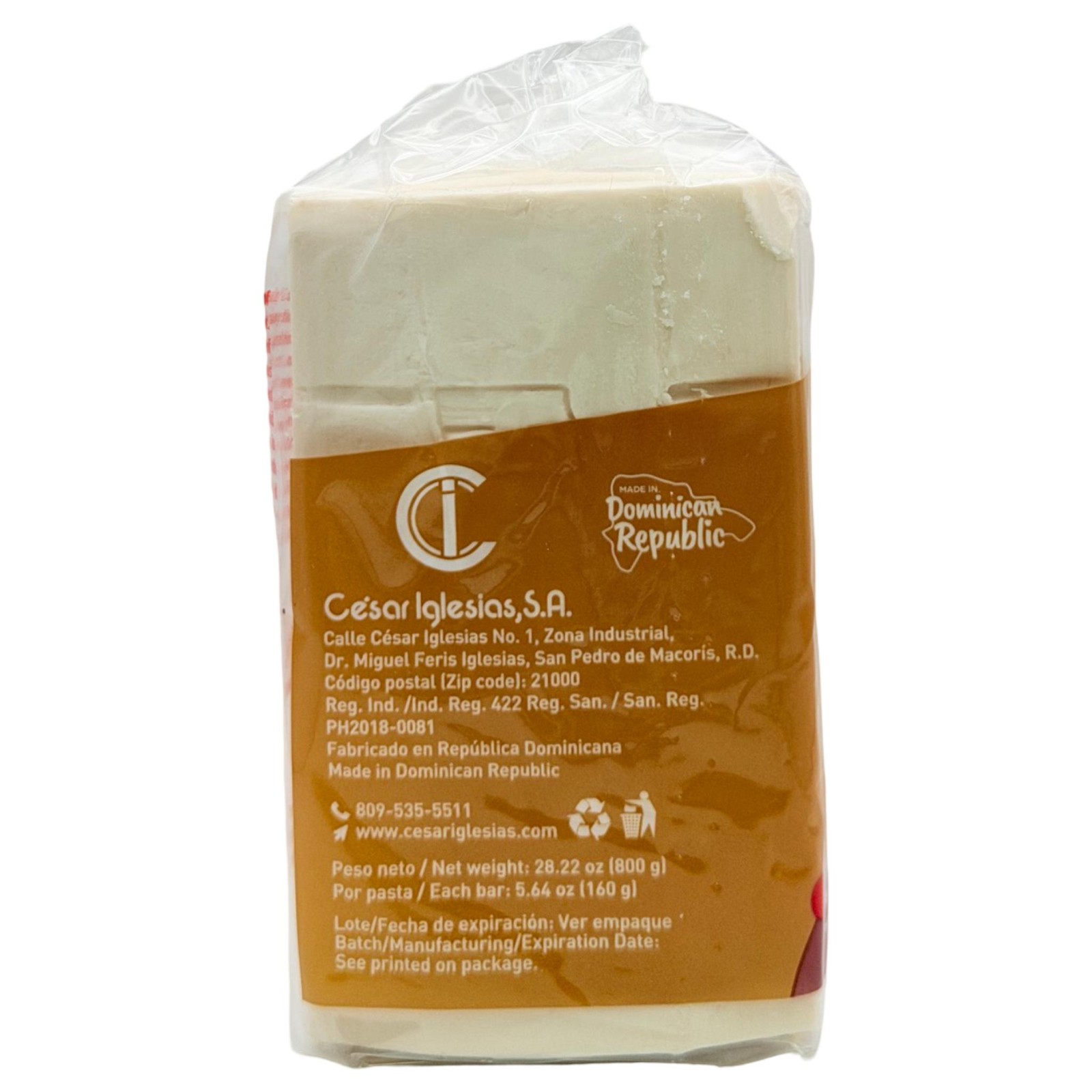 Hispano Jabon Coconut Soap – Con Aceite de Coco (5 Pack), 800g