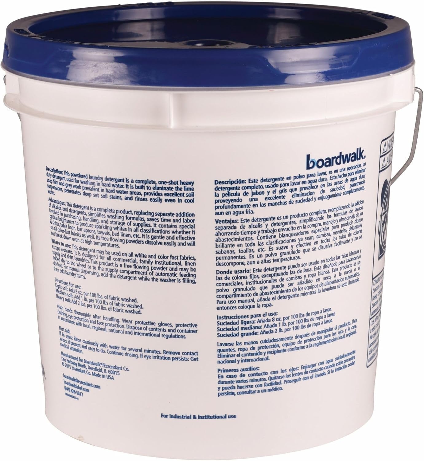 Industrial Strength Low Suds Laundry Powder, Organic Lemon Scent – 40 lb Pail