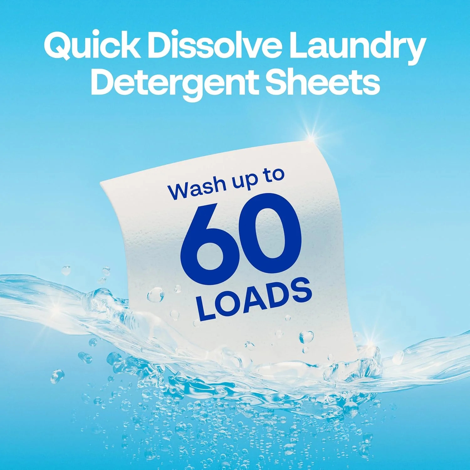 Earth Breeze Laundry Detergent Sheets Fragrance-Free – 60 Loads Eco Liquidless S