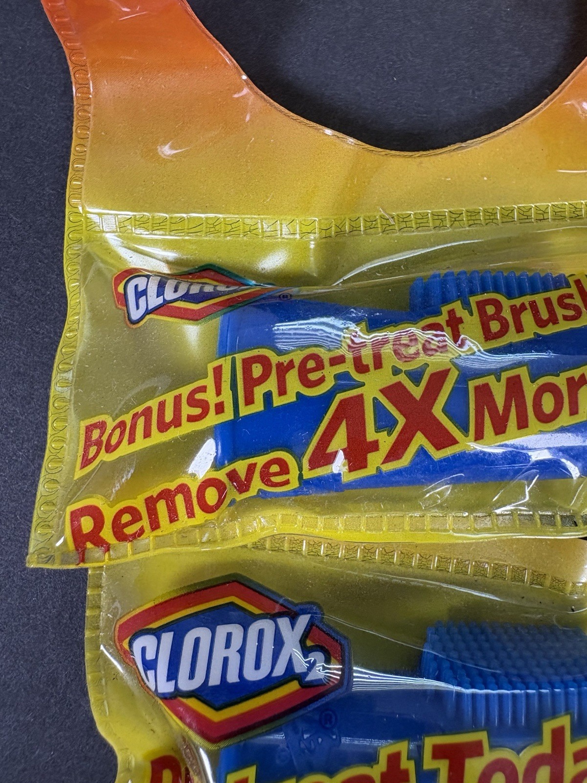 Vintage Clorox2 Pre-Treat Brush Lot Of 2 NOS Laundry Stain Remover Applicators
