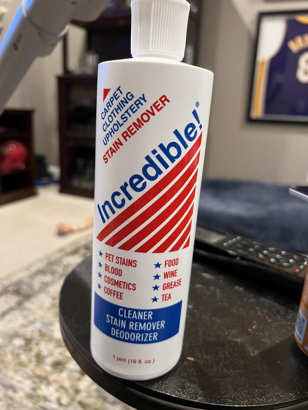 Incredible Stain Remover 16 Fl Oz Pack of 2 Tough on Stains Safe for Family Pets