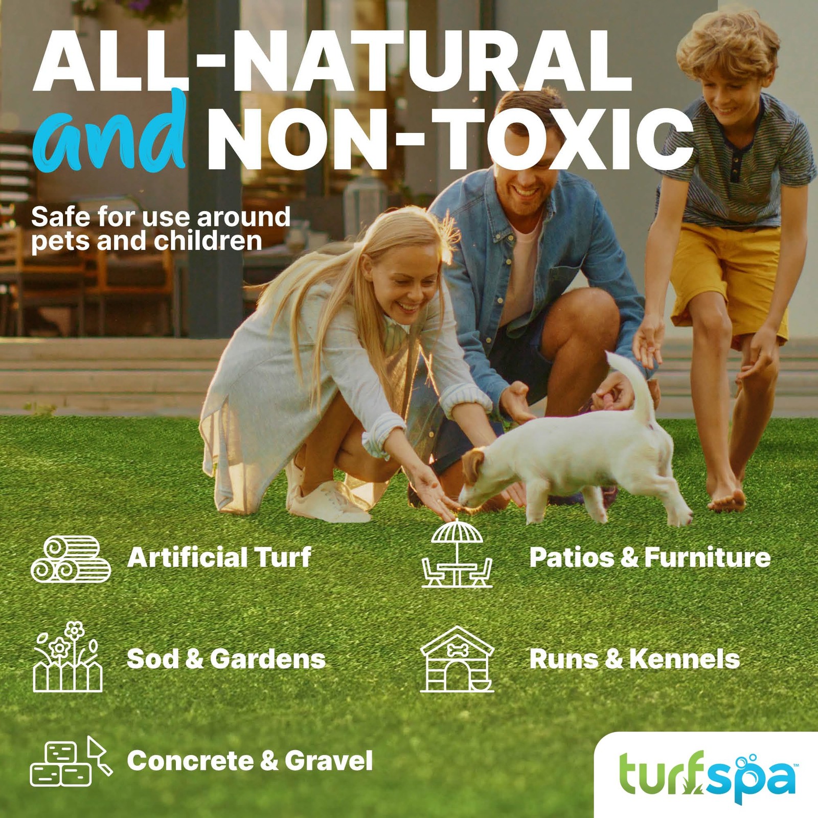 TurfSpa Urine & Odor Turf Detox 32oz Mango Enzyme Cleaner Pet Odor Eliminator