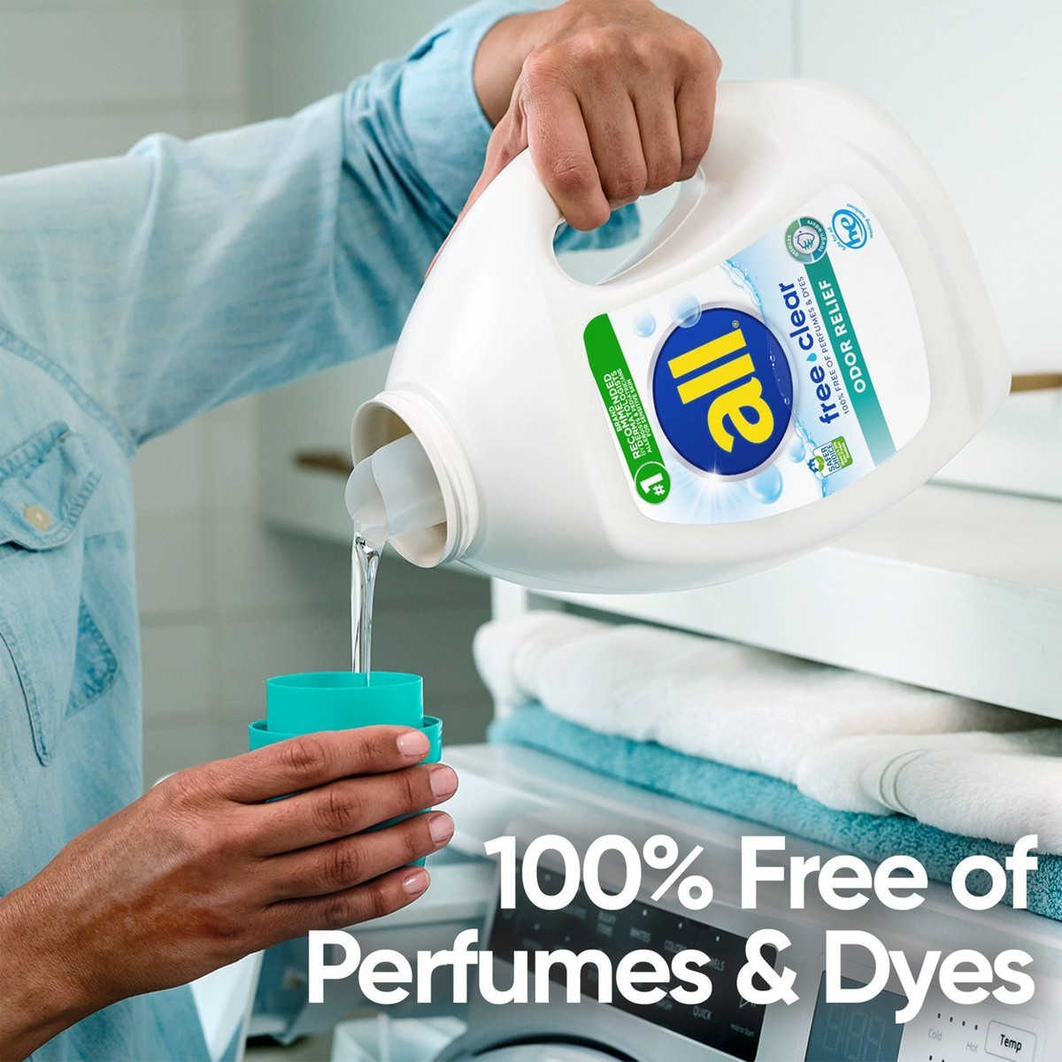 All Ultra Free Clear Odor Relief HE Liquid Laundry Detergent 79 Loads – 118oz