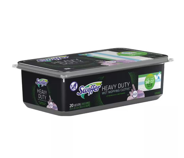 Swiffer Sweeper Heavy Duty Wet Lavender Vanilla Scent Refills Floor Mop Pads20ct