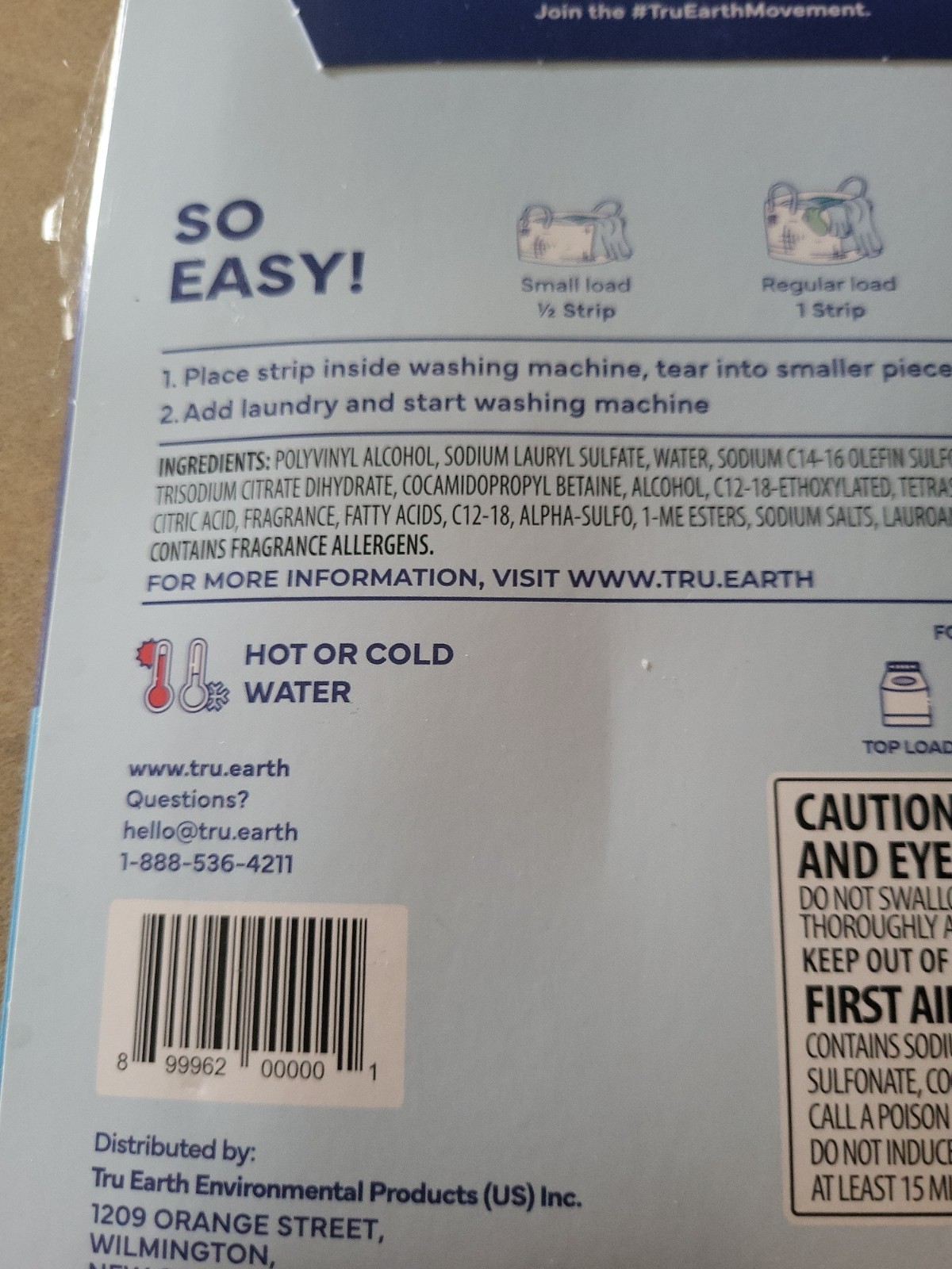 Tru Earth Laundry Detergent Sheets – Fresh Linen Scent – Up to 64 Loads (32…