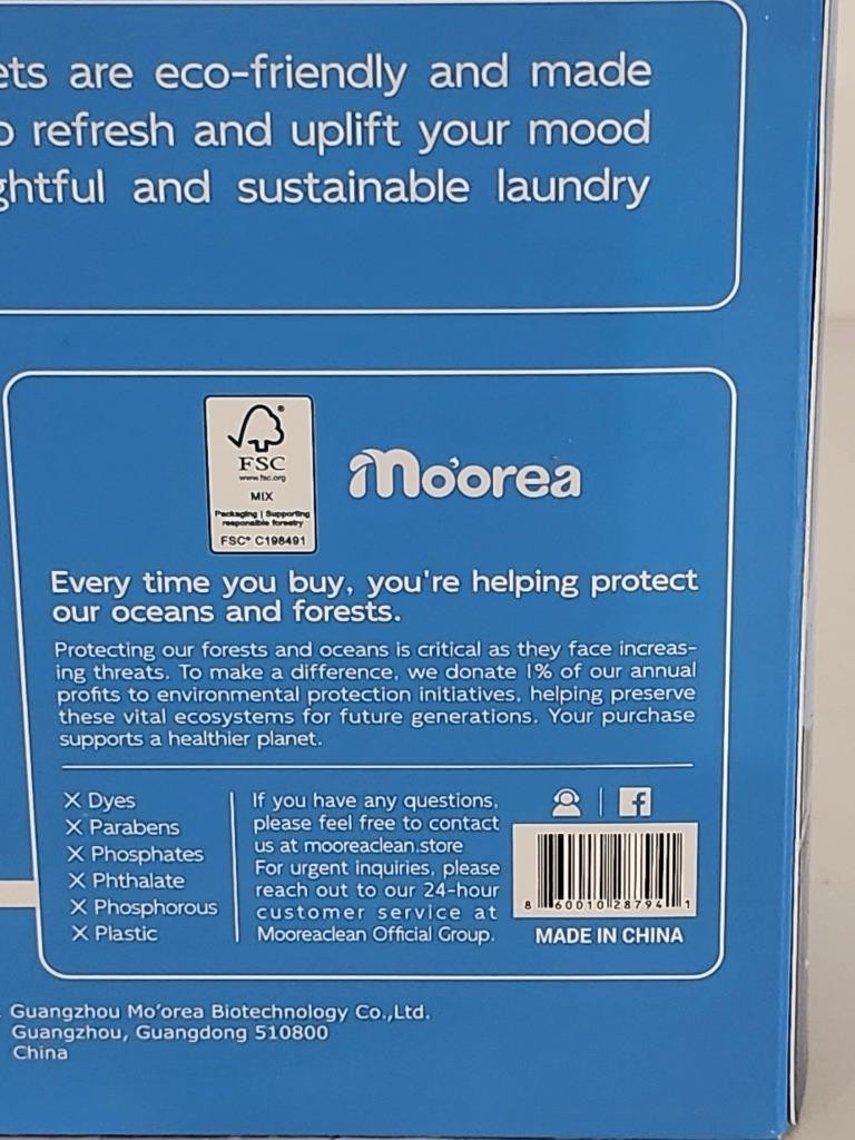 Laundry Detergent Eco Sheets Fragrance Free (120 SHEETS)